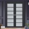 Sartodoors Interior Solid French Double Doors Solid Core Modern Interior VEREGIO7602DD-ANT-36 - alternate 1