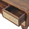Homeroots 43in Brown Solid Wood Enclosed and Open Storage TV Stand 719197 - alternate 3