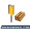 Powertec Tungsten Carbide Tipped Double Flute Straight Router Bit, 1/4 " Shank, 3/4" Cutting Dia. 73066 - alternate 1