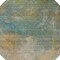 Homeroots 8' Artichoke Green Gray And Gold Round Abstract Washable Indoor Outdoor Area Rug 603061 - alternate 5