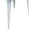 Homeroots 32" White Steel and Metal Square Dining Table 555146 - alternate 2