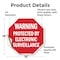 Signmission Warning Protected by Electronic Sur, 18 Inch X 18 Inch, Vinyl Decal OC-D-18-338 - alternate 3