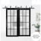 Sartodoors Sliding Closet 12 Lites Frosted Glass Barn Bypass Doors, Felicia 3312 Matte Black, Sturdy 6.6ft Ra FELICIA3312BBB-BLK-6084 - alternate 3
