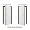 Vdomdoors Steel Double Doors Deux 1744 Natural Oak 2 Sidelight Exterior White Windows Stainless Inserts Singl DEUX1744DEXD-OAKW-RH-W14+72+14 x H80 - alternate 3