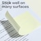 Deli Self-Stick Notes 3x5, Canary Yellow, 100 Sheets, 12PK EA919 - alternate 2