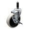 Service Caster 4 Inch Thermoplastic Rubber Wheel 7/8 Inch Expanding Stem Caster with Brake SCC-EX05S410-TPRS-SLB-78 - alternate 1