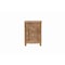 Homeroots 22" Brown Solid Wood Distressed Carved Floral One Drawer Nightstand 720642 - alternate 1