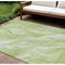 Homeroots 9' X 12' Green And Ivory Abstract Washable Indoor Outdoor Area Rug 582978 - alternate 1