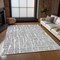 Homeroots 8' X 10' Gray And Ivory Abstract Washable Indoor Outdoor Area Rug 588513 - alternate 5