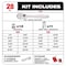 Milwaukee Tool 3/8 in Drive 28pc Ratchet & Socket Set with PACKOUT Low-Profile Compact Organizer - SAE 48-22-9481 - alternate 2