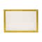 Homeroots 9in Gold and White Rectangular Metal Serving Tray 517545 - alternate 3