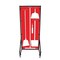 5S Supplies Housekeeping Shadow Board Broom Station V14, Red / White, Broom + Stand, No Text HSB-V14-RED/WHITE-BO-STAND- NO TEXT - alternate 1