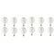 Bulbrite 25W Dimmable White G40 Incandescent Light Bulbs, Medium E26 Base, 2700K, 12PK 861019 - alternate 1