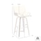 Armen Living Tyler 30" Bar Height Swivel Brown Faux Leather and Walnut Wood Bar Stool LCTYBABRWA30 - alternate 5