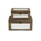 Homeroots Set of Two Natural And White Wood And Mirrored Glass Box With Lid, 2PK 489337 - alternate 4