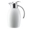 Service Ideas Nicollet Series 1-Liter Stainless Vacuum Insulated Carafe with Push Button Lid in Radiant White NIC10BSPBWH - alternate 2