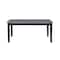 Homeroots 66" Dark Gray Faux Marble and Wood Dining Table 564897 - alternate 4