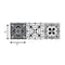 Homeroots 8" x 8" Shades of Grey Mosaic Peel and Stick Removable Tiles 400478 - alternate 2