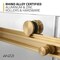 Anzzi Stellar 45 to 48 in. x 76 in. Sliding Frameless Shower Door in Brushed Gold with Tempered Glass SD-FRLS05901BG - alternate 3