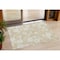 Homeroots 3' X 5' Beige And Ivory Floral Washable Indoor Outdoor Area Rug 599856 - alternate 1