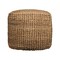 Homeroots 18" Natural Jute Blend Cube Pouf Ottoman 551559 - alternate 3