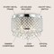 Jonathan Y Evelyn 14.7" 3-Light Crystal Drops/Metal LED Flush Mount, Chrome JYL6145A - alternate 3
