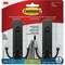 Command Large Double Bath Hook Matte Black 2 Hooks 2 Strips BATH36-MB-2ESF - alternate 1