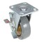 Vestil Rubber Swivel With Brake Caster 6 In. Diameter x 2 In. Width 771 Lb. Capacity Dark Gray/Gold CST-KSM-6X2MR-SWB - alternate 3