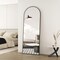 Simple Deluxe infinipower Arched Full Length Mirror, Floor Mirror with Stand, 59inx16in Standing or Leaning Full 3A88MIROGZ1659BLK - alternate 1