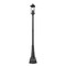 Z-Lite Tiberius 4 Light Outdoor Post Mounted Fixture, Black/Clear Seedy, 14.25 In W x 107.25 In H 5017PHBR-564P-BK - alternate 2