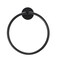 Paradise Bathworks Utopia, Towel Ring, Matte Black 71020 - alternate 1
