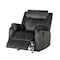 Homeroots 35" Granite Gray Fabric Manual Recliner 563933 - alternate 4