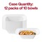 Smarty Had A Party 5 oz. Solid White Rounded Square Disposable Plastic Dessert Bowls (120 Bowls), 120PK 4835WH-CASE - alternate 3