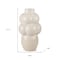 Homeroots 14" Cream Ceramic Modern Abstract Bubbles Table Vase 608373 - alternate 3