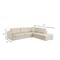 Homeroots Beige Italian Leather Reclining L Shaped Two Piece Corner Sectional 482254 - alternate 4