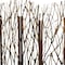 Homeroots 70" Brown Wood Branches Folding Three Panel Screen Room Divider 274875 - alternate 3