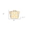 Homeroots 8" X 8" Golden Yellow Retro Peel And Stick Removable Tiles 399844 - alternate 3