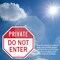 Signmission Private Do Not Enter, 10 Inch X 10 Inch, Aluminum Metal Signs OC-A-10-137 - alternate 3