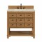 James Martin Vanities Malibu 36" Single Vanity, Amber Birch, w/ 3 CM Tajnar Eclos Top 505-V36-AMB-3TJR - alternate 1