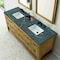 James Martin Vanities Breckenridge 72'' D Vanity, Light Natural Oak w/ Parisien Bleu Top w/FreePower Wireless Charger 330-V72-LNO-FPBL - alternate 2