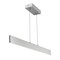 Jonathan Y Draper 32" Dimmable Adjustable Integrated LED Metal Linear Pendant, Brushed Aluminum JYL7018A - alternate 5