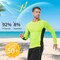 Protectx Long Sleeve T-Shirt, 92% Polyester, 8% Spandex, Green, Black, S, 2 PK HV-LTT145-GNBK-S-02 - alternate 3