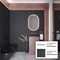 Apollo Tile Light Black 1x12 Marble Honed Pencil Liner Tile Trim 0.5 sqft/case, 10PK APLMTX881HA - alternate 2