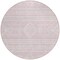 Homeroots 8' Pink And Ivory Round Southwestern Washable Indoor Outdoor Area Rug 593704 - alternate 2