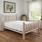 Homeroots Natural Light Honey Finish Low Post Cedar Log Queen Bed 370306 - alternate 3
