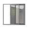 Vdomdoors Patio Exterior Metal-Plastic Sliding Doors / Patio 8166 Grey Ash 72" x 80" Left active door / Tempe PATIO8166SS-7280-LH - alternate 1