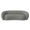 Homeroots 89" Gray Fabric Sofa With Walnut Legs 641005 - alternate 1