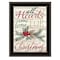 Homeroots Home For Christmas 2 Black Framed Print Wall Art 407325 - alternate 1