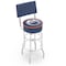 Holland Bar Stool Co 30" Chrome 2-Ring Edmonton Oilers Swivel Bar Stool, Back L7C430EdmOil - alternate 1