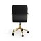 Martha Stewart Taytum Upholstered Office Chair in Black/Polished Brass CH-142370-BK-GLD-MS - alternate 5